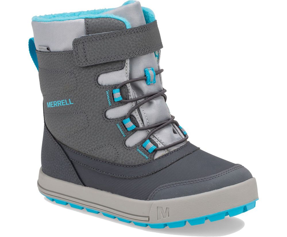 Botas Criança - Merrell Snow Storm Waterproof - Cinzentas - NZD865209